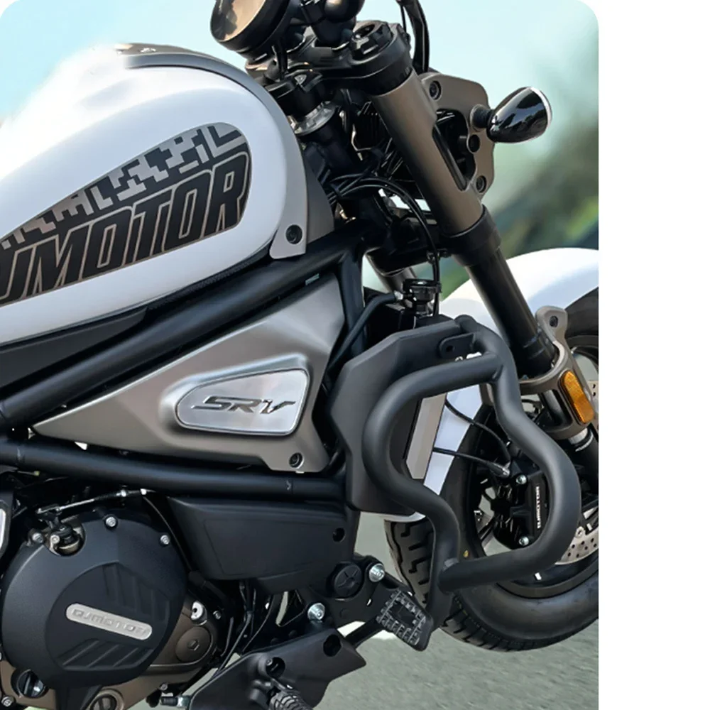 For QJMOTOR SRV700 bumper modification anti fall protection bar luggage rack rear tailstock backrest High quality bumper