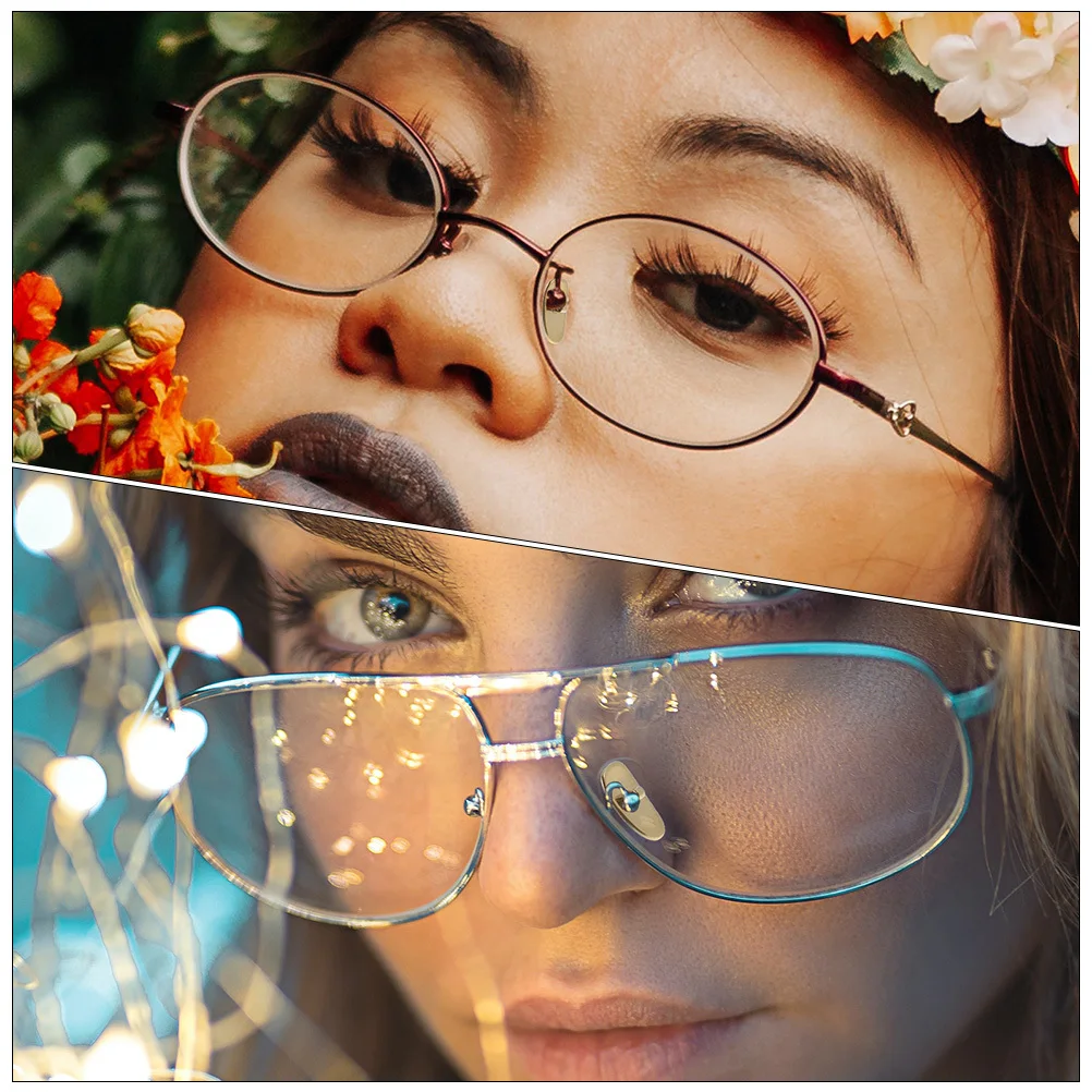 

8Pcs Titanium Nose Pads Premium Glasses Nasal Cushion Anti-Skid Replacement Strong Toughness Comfortable All-Day Wear