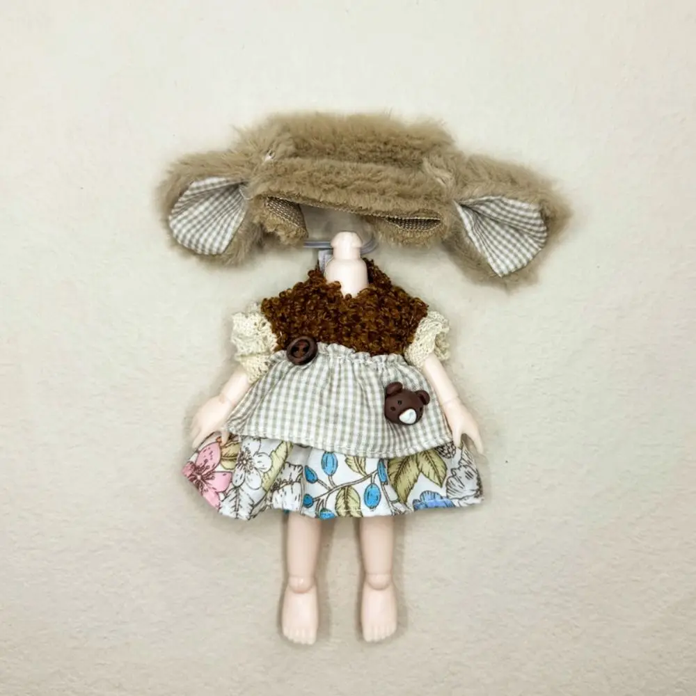 かわいい 16 〜 17 センチメートル BJD 人形の服愛らしい手作り人形アクセサリー服 DIY 高品質女の子ギフト OB11 、 1/12 Bjd