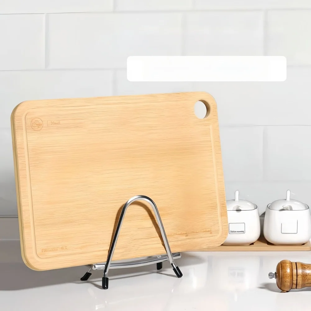 Countertop Cutting Board Stand 304 Stainless Steel 16.5 x 10 x 14.5 cm Wide Spacing for Ventilation and Drainage