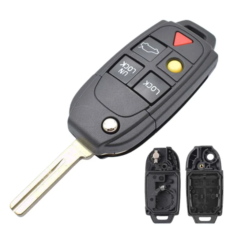 

5Button Remote Key Fob Shell For VOLVO S60 S80 V70 XC70 XC90 Repair Service Case