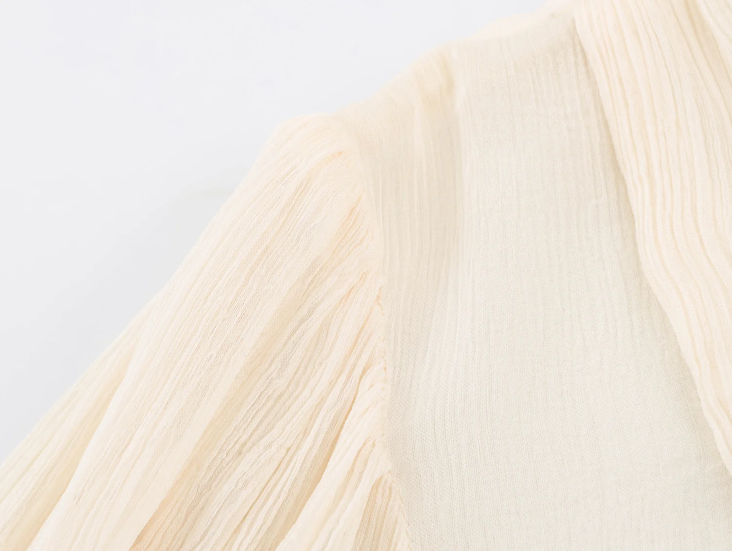 TFAFXY Elegante Schicke Damenbluse mit Seilknotenverschluss, Glockenärmeln und Rüschen, Modische Frühjahr-Sommer 2026 Casual Blusen – Detail 4