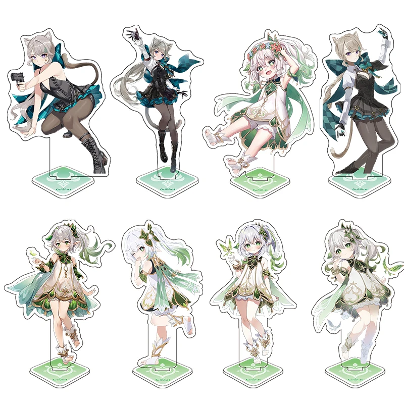 Acrylic Standee Anime Model Genshin Impact Figure Stand Furina Figurine Kaedehara Kazuha Figma Double Coated Desk Decoration