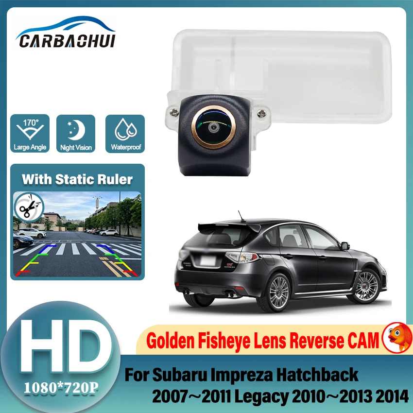 HD 1080P Golden Lens Car Rear View Camera For Subaru Impreza Hatchback 2007~2011 Legacy 2010~2014 Reverse Vehicle Monitor
