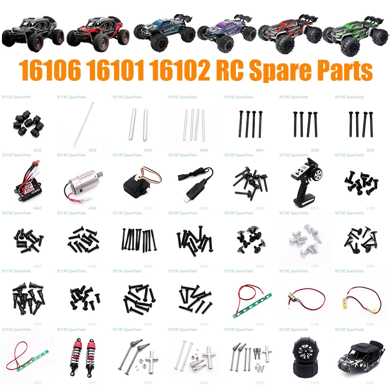 SCY 16106 16102 16103 16201 High Speed Racing  1/16 4WD 50Km/h  RC Car Original Spare Parts  Receiver Parts Kit 6047 6048 6049