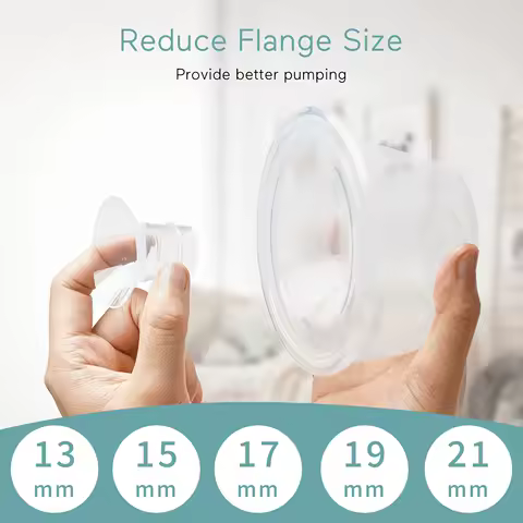 6PCS Flange Inserts for 24mm Flange/Shield of Most Pumps,Flange Sizing Kit Silicone Flange Insert Reduce 24mm Tunnel Size