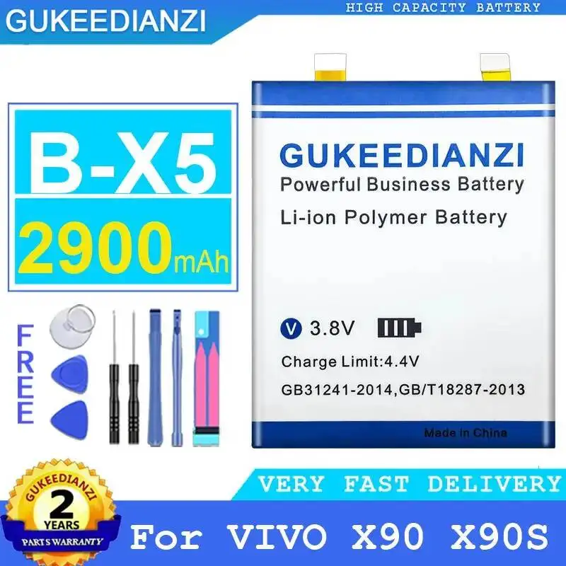 

2900Mah Long-Lasting For Vivo X90 X90S Mobile Phone Battery Safe B-X5