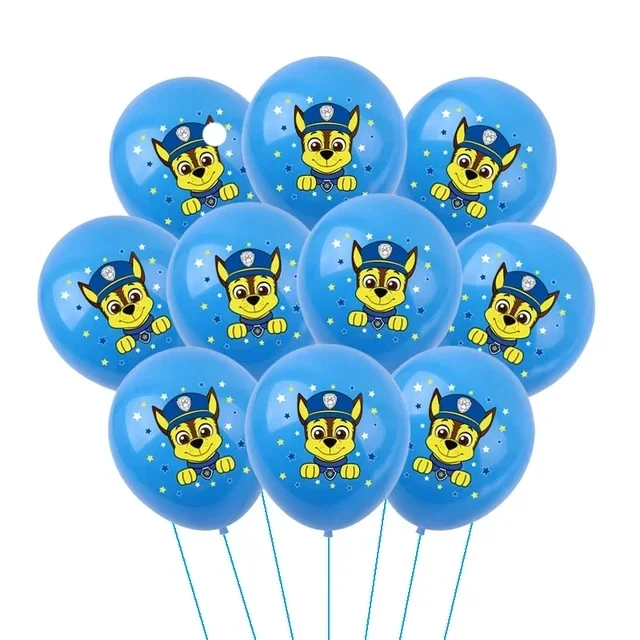 Paw Dog Patrol Cartoon Balloons Marshall Chase Skye Everest 12inch Latex Globlos Toys Children\'s Birthday Party Baby Shower Deco