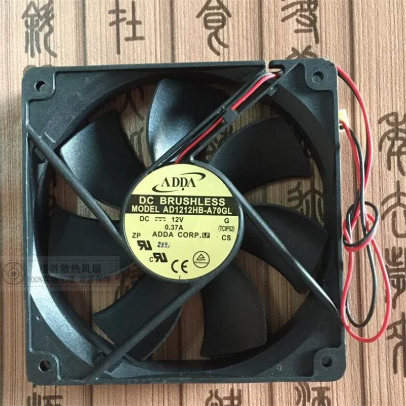 

Original ADDA AD1212HB-A70GL 12V 0.37A 12025 two-wire power supply fan