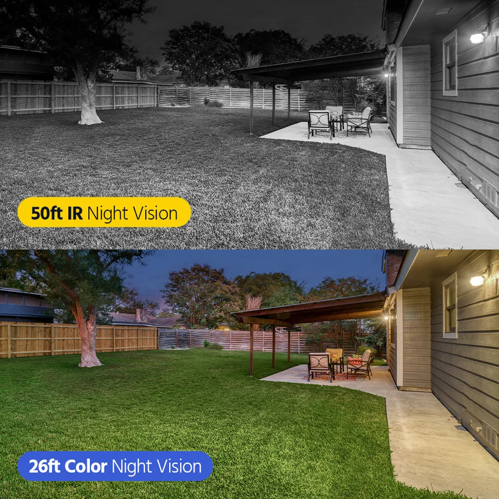 Annke 4MP كاميرات المراقبة الشمسية 4CH NVR طقم مراقبة الفيديو اللون للرؤية الليلية اتجاهين صوت 2K كاميرات أمنية لاسلكية