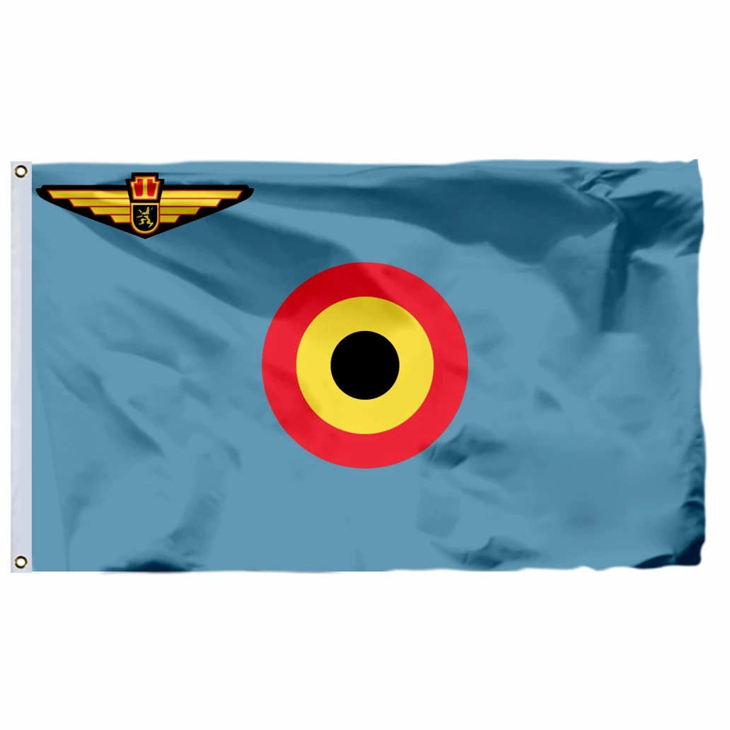

Belgium Ensign Belgian Air Force Flag 90X150CM 3X5FT 120g 100D Polyester Double Stitched High Quality Banner 21x14cm 2x3ft