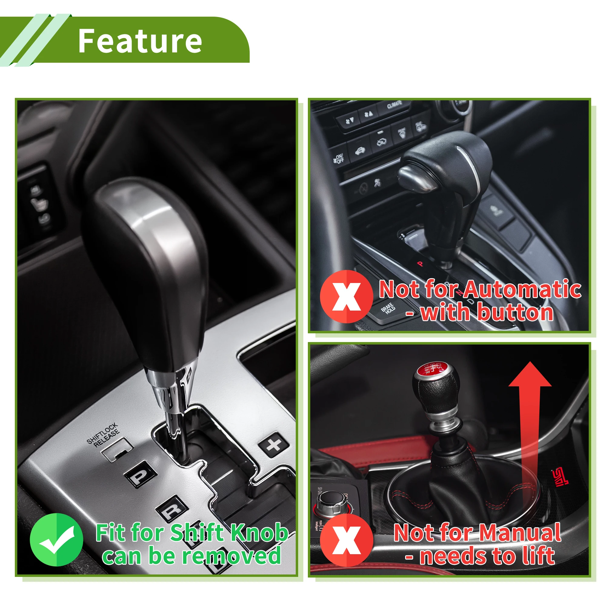 Uxcell 8.7cm Devil Red Skull Shift Knob Universal Gear Shifter Knob Resin Stick Shifter Lever Knob for Vehicle Parts - view 3
