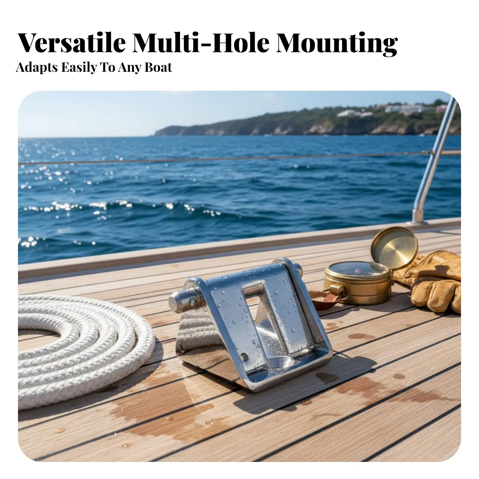 

Замок-фиксатор для цепи из нержавеющей стали с быстросъемным штифтом, оборудование для лодок, снижает нагрузку на лебедку для пресноводных судов