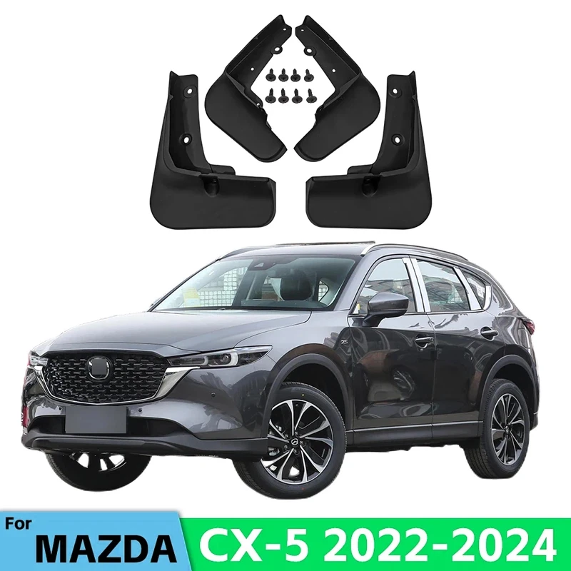 Mud Flaps For Mazda CX 5 CX5 CX-5 2022 2023 2024 Splash Guards Fender MudFlaps Front Rear Mudguards Car Accessories