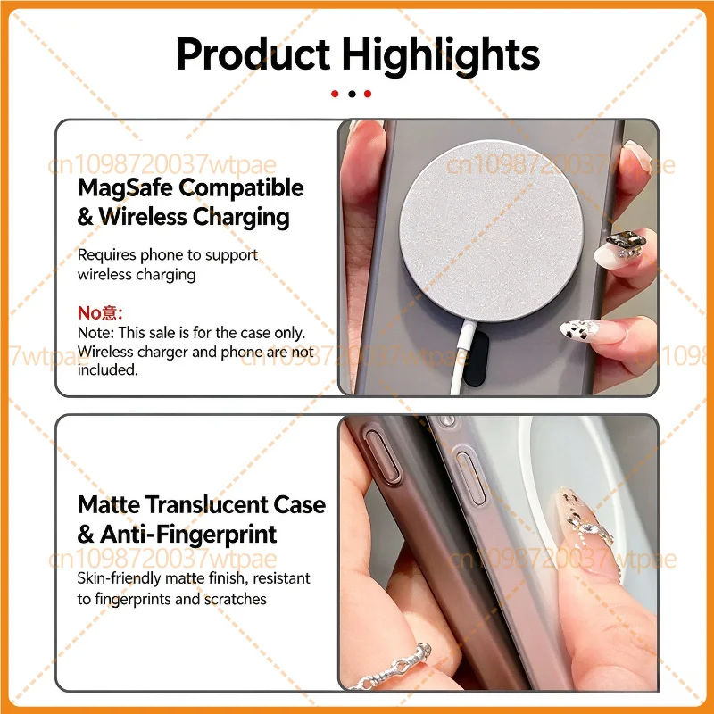 For Xiaomi 18 Pro Max Magnetic Phone Case Matte Translucent Full Cover Anti Slip Thin Shell