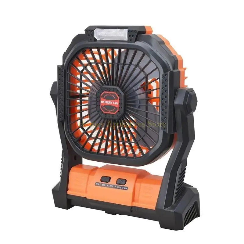 D0AB Portable Tent Fan Multifunctional Hanging Ceiling Fan with Lights Rechargeable Camping Fan Hanging Fan Plastic Material
