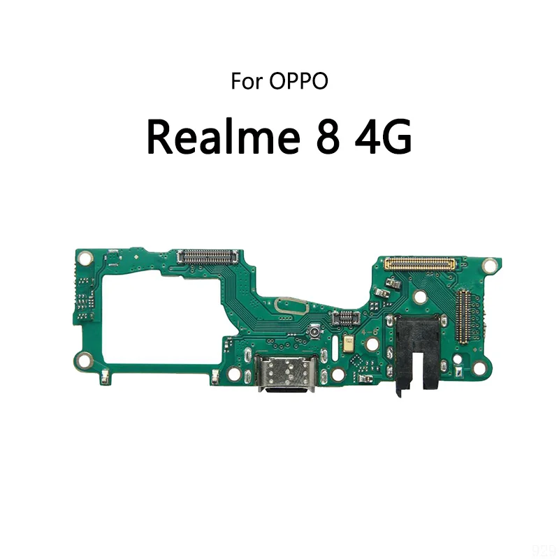 Puerto de base de carga USB, conector Jack, Cable flexible para OPPO Realme, 7 Pro, 7i, 8i, 8, 4G, 5G, 8S, 9i, módulo de placa de carga