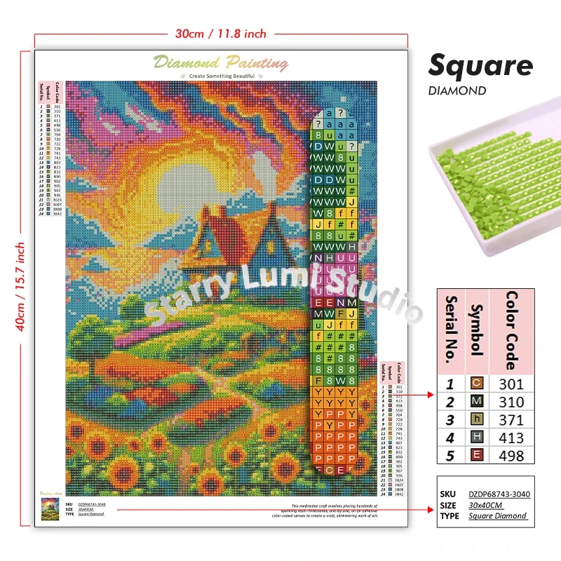 Hatsune Miku Diamond Painting Art Kit Relaxing Full Drill Craft, Step-by-Step for Beginners, Create Stunning Bedroom Wall Decor view 3