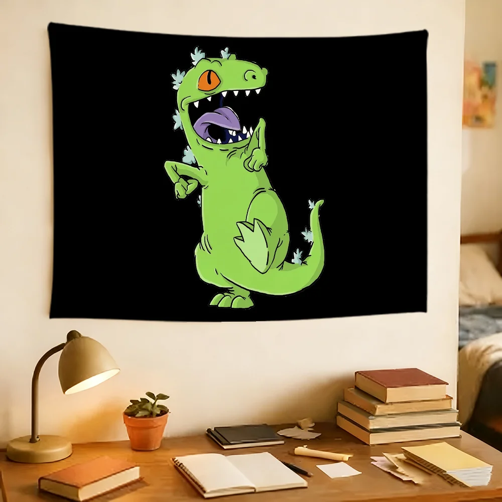 Movie R-Rugrats Cartoon R-reptar flag Durable Outdoor Indoor Patio Festive Decoration Classic Design Pole Wall Room Banner