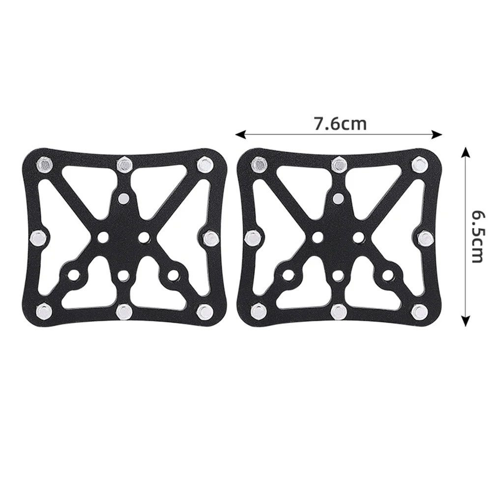 High Performance High Quality Hot Sale For SPD Bicycle Pedal Pedal Adapter 1 Pair Aluminum Alloy Balck For SPD