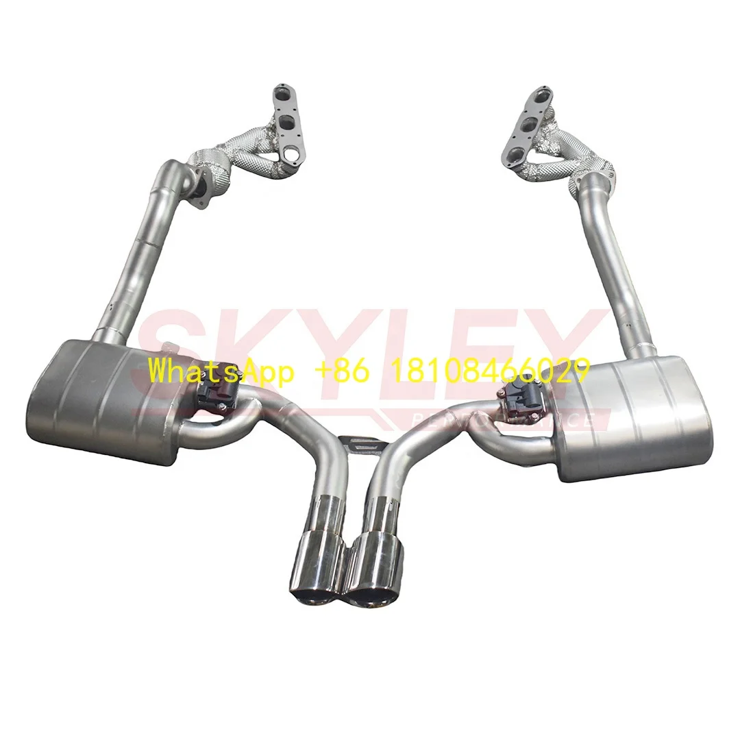 

High Performance Racing Valved Exhaust Pipes with Header for Porsche Cayman Boxster 987 987.2 2.7 2.9 3.4 08-12 Exhaust System