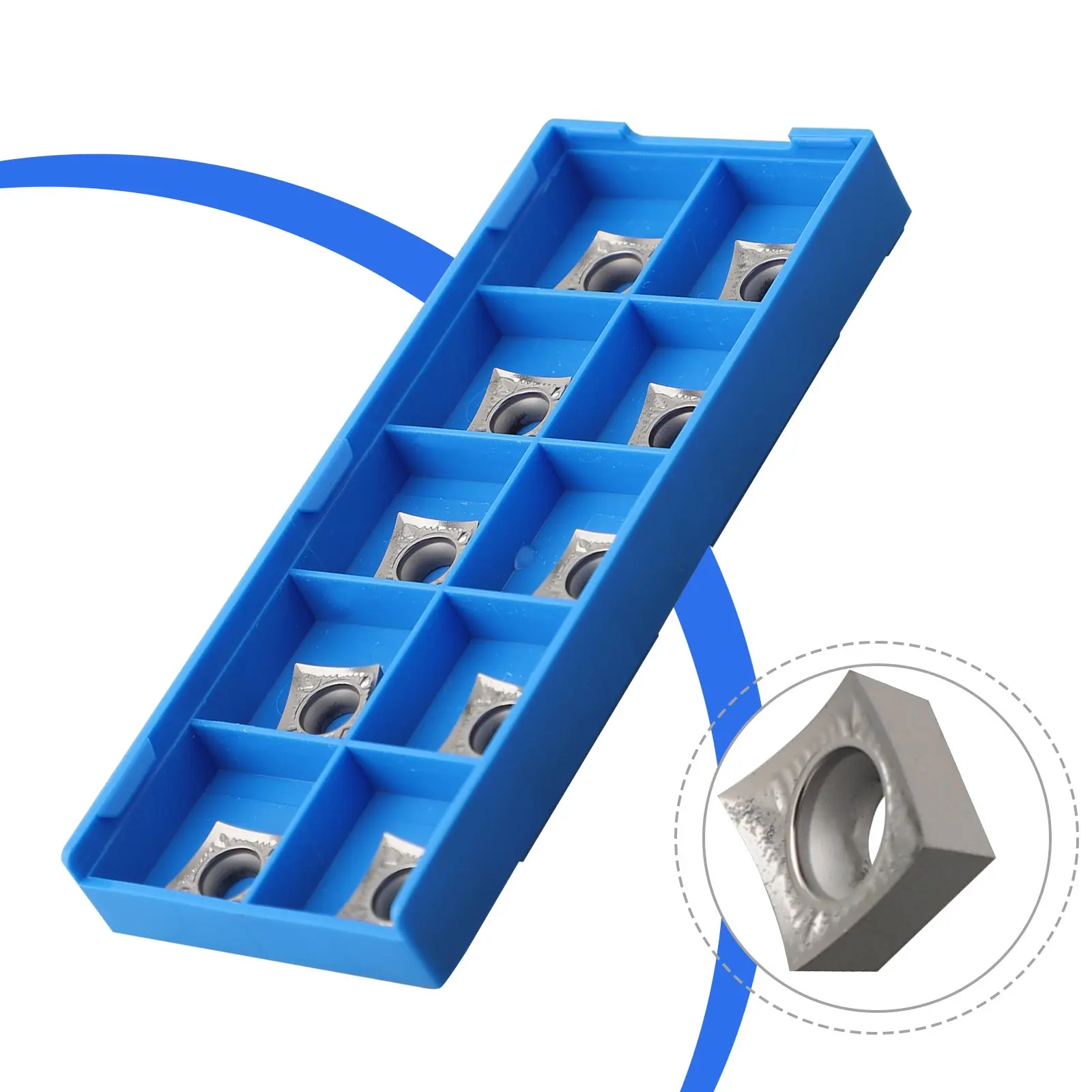 10 Set CCGT09T308 AK Carbide Inserts for CNC Lathe CCMT09T3 For Aluminum Finishing and Finishing Cutting Tools