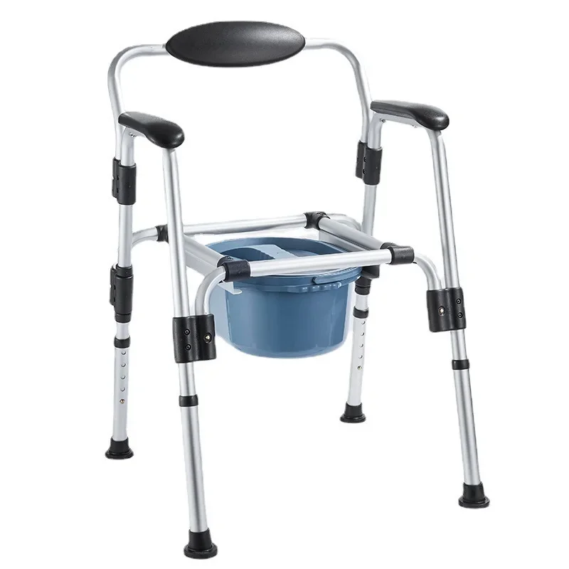 Foldable Adjustable Shower and Toilet Chair