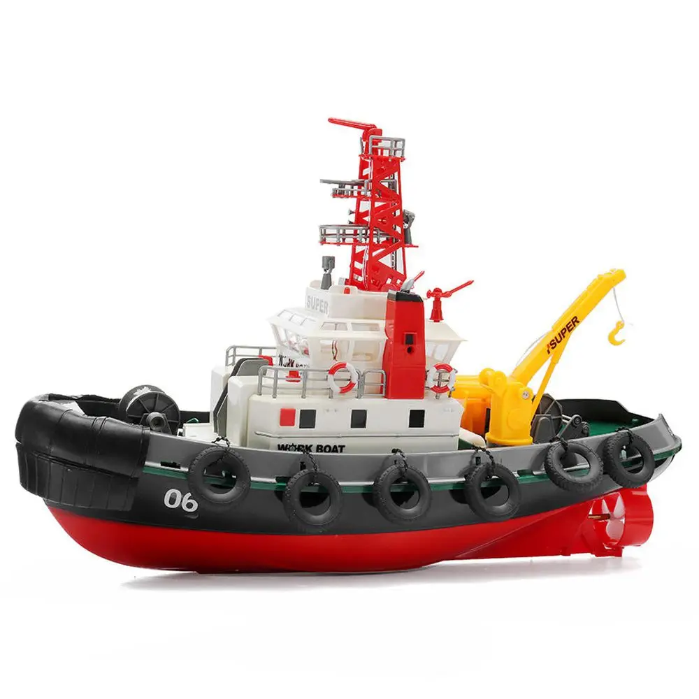

Henglong 3810 Rowing Fire Boat Fighting Rescue RC Boat with Water Cooling System RTR DIY Toys Special Gift
