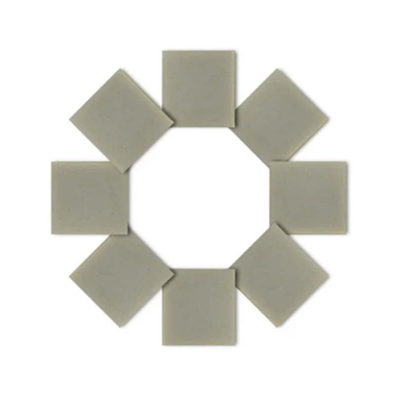 50x50mm - 120x120mm ALN aluminium nitride ceramic plate thermal conductivity ceramic base substrate sheet