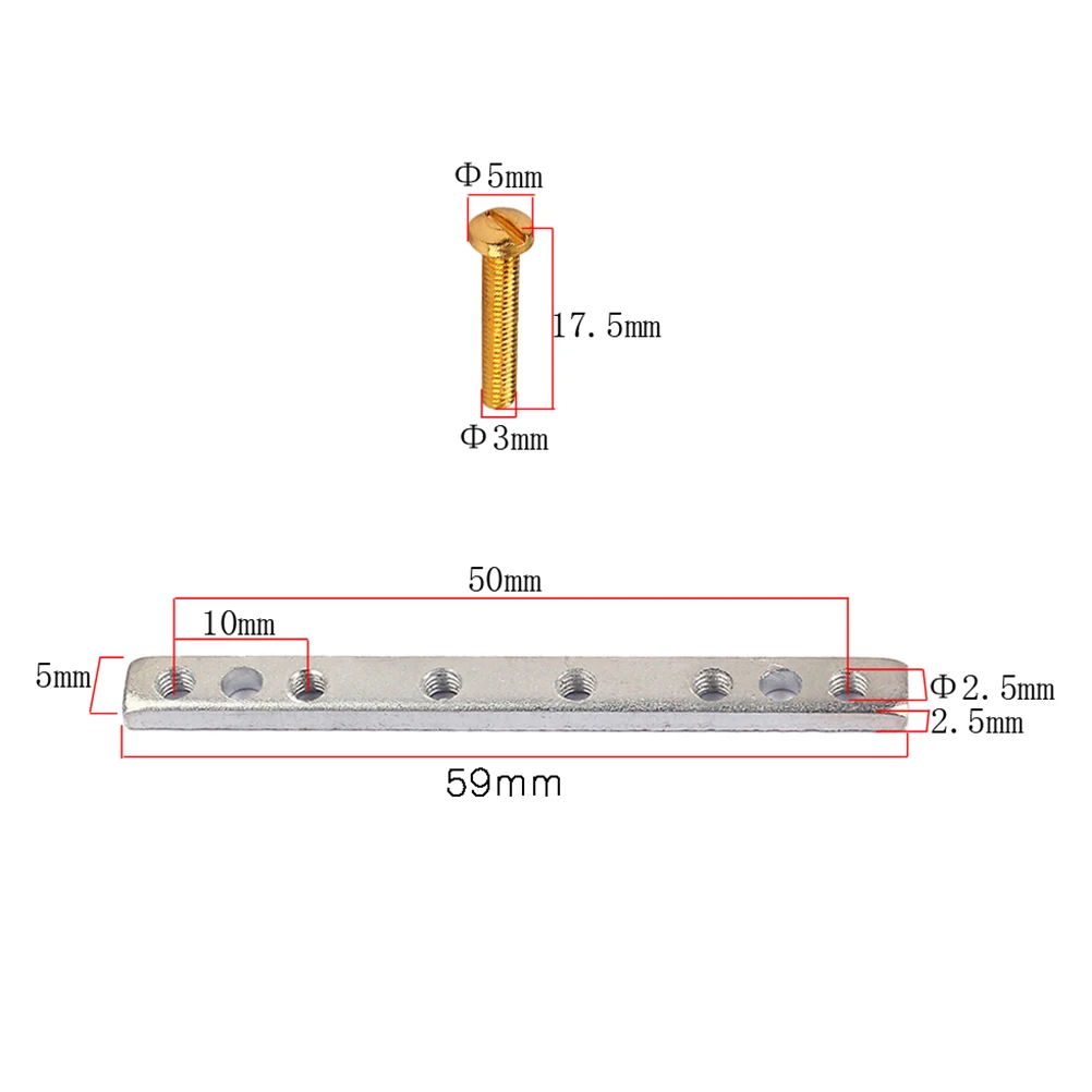 

50 MM Double Pickup Iron Piece Guitar Pickups Humbucker Frames Screw Set Cover Base