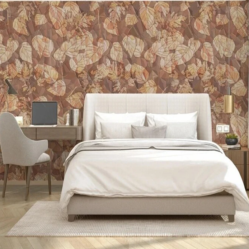 

Декоративная фотополотняная картина Decoration Salon Maison Luxe с текстурированным коричнево-красным фоном для телевизора, спальни, домашнего декора, настенный декор, обои для стен