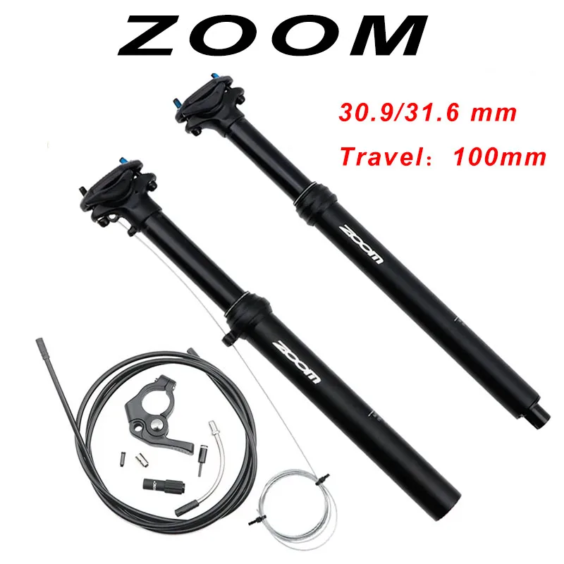 

ZOOM Dropper Seatpost MTB Internal External Wire Control Seat Post 30.9mm 31.6mm Lift Seat Tube Cycling Parts