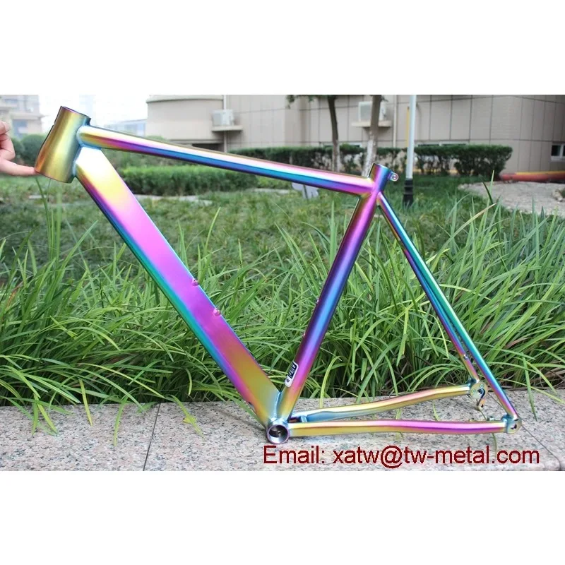 Titanium Bike Frame Flat Mount Disc Brake Ti Road Bike Frames Custom Ti Bike Frames Thru Axle Dropout - view 6