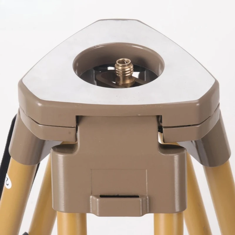 【Aus China】 Neues RTW20A/B-Stativ mit schwerem Staub, rundes Bein, Holz-Vermessungsstativ mit Kupfer-Mittelschraube