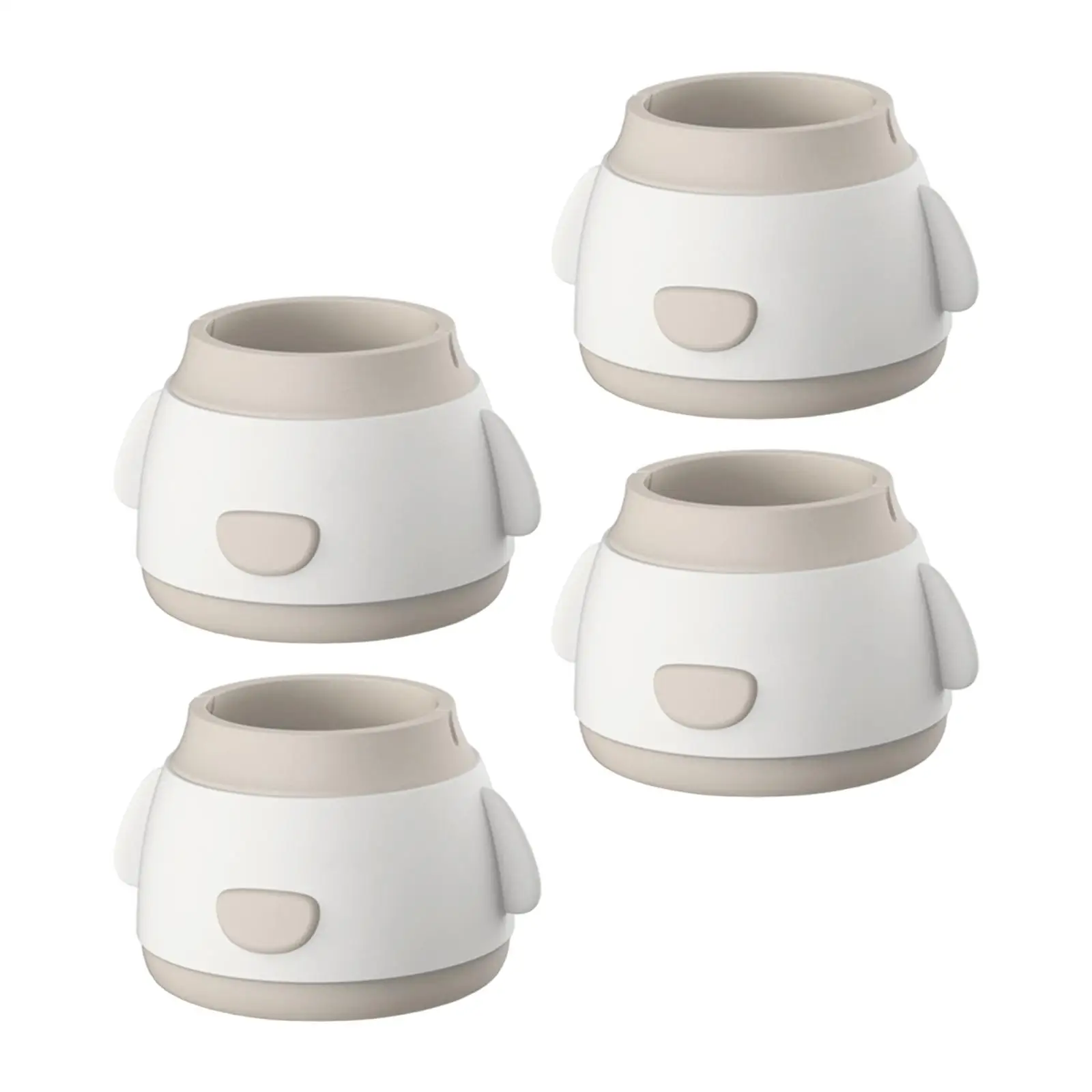 4 Pieces Feet Pads Anti-Skid Silicone Leg Covers for Table Furniture