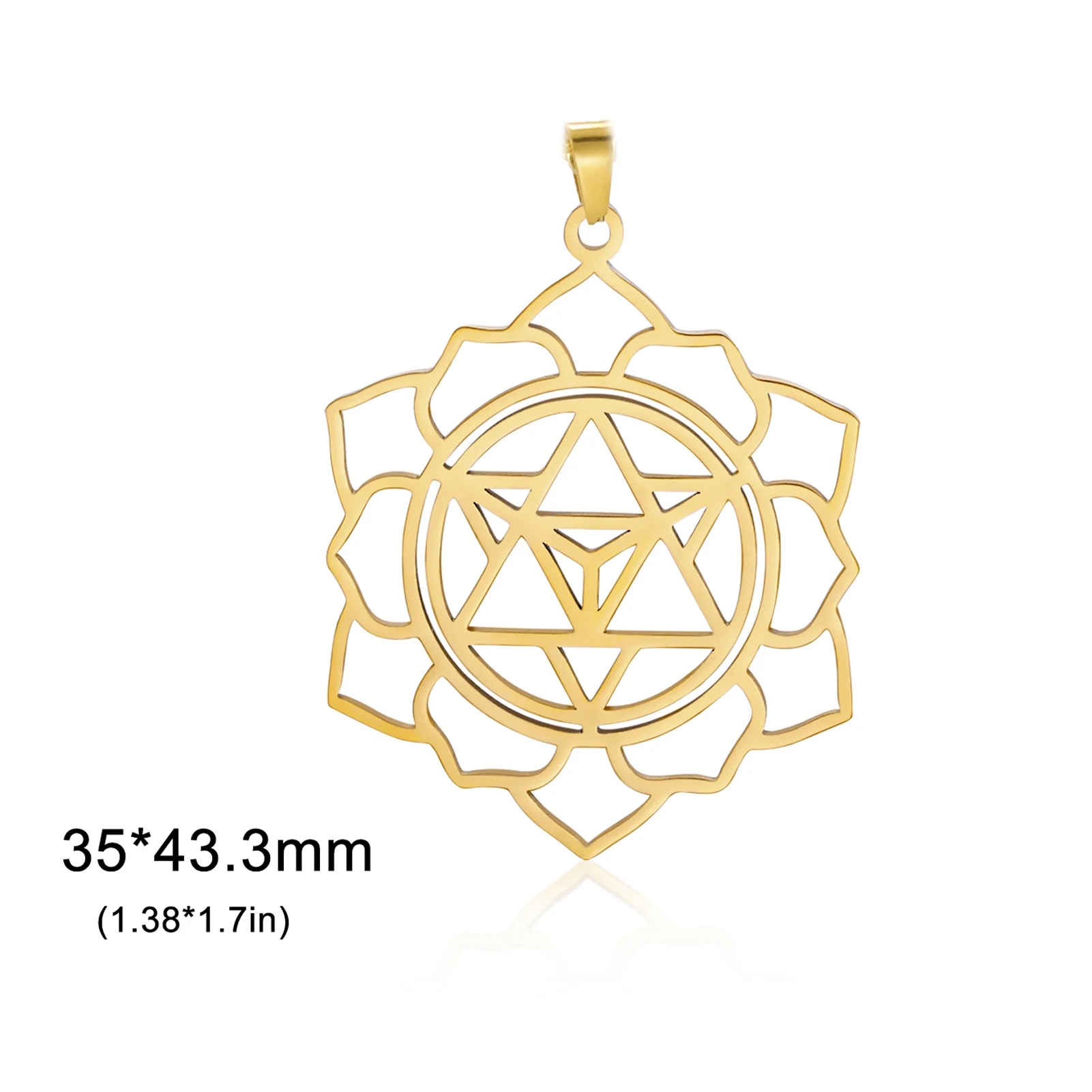 Dawapara Merkaba Pendant Star Tetrahedron Sacred Geometry Charm for Jewelry Making Stainless Steel DIY Accessories