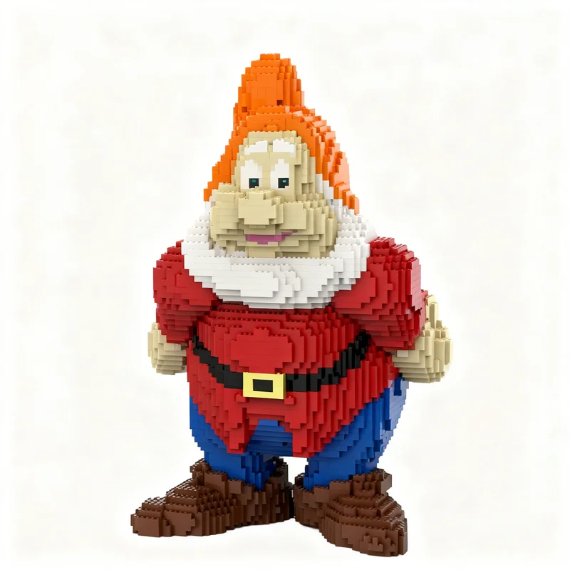 10191pcs MOC Sculptures Happy One The Seven Dwarf S Model Building Blocks Construction Creative DIY Birthday Christmas Gift Toys
