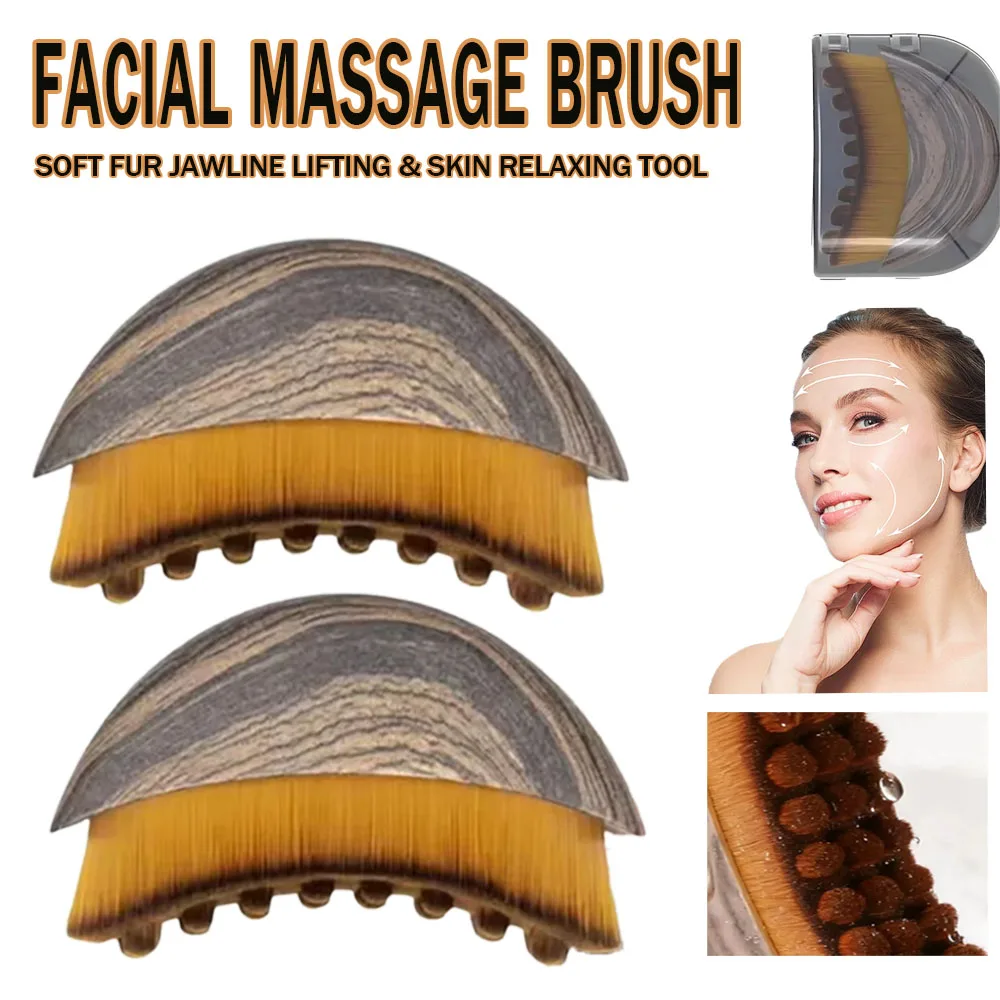 Facial massage brush is used for contouring and anti swelling facial tools for shaping radiant skin and jawbone