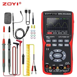 ZOYI ZT-702S 2 in1 multimetro per oscilloscopio digitale frequenza di campionamento in tempo reale 48MSa/s True RMS 1000V Tester professionale schermo da 2.8