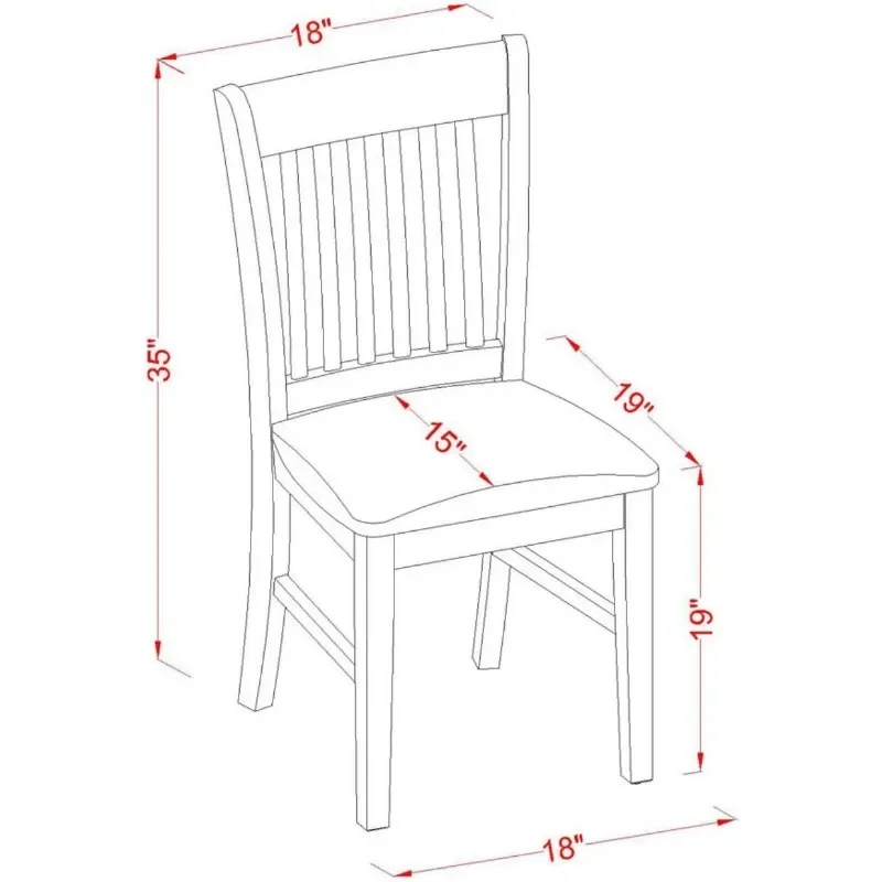 ZHENXIANG OXNO3-MAH-C 3 Piece Room Set Contains a Square Kitchen Table and 2 Linen Fabric Upholstered Dining Chairs