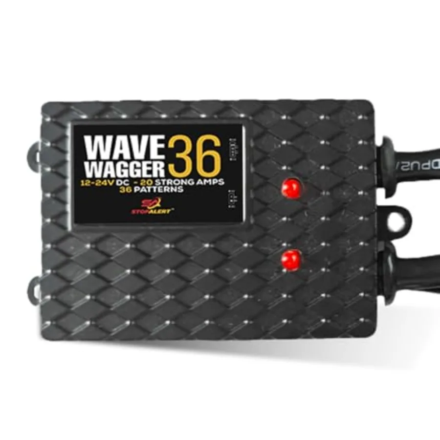 

New Wig Wag 36 Pattern Wave Wagger - Headlights Module 10 AMPS Electronic Alternating Heavy Duty Flasher Kit Relay for Emergenc