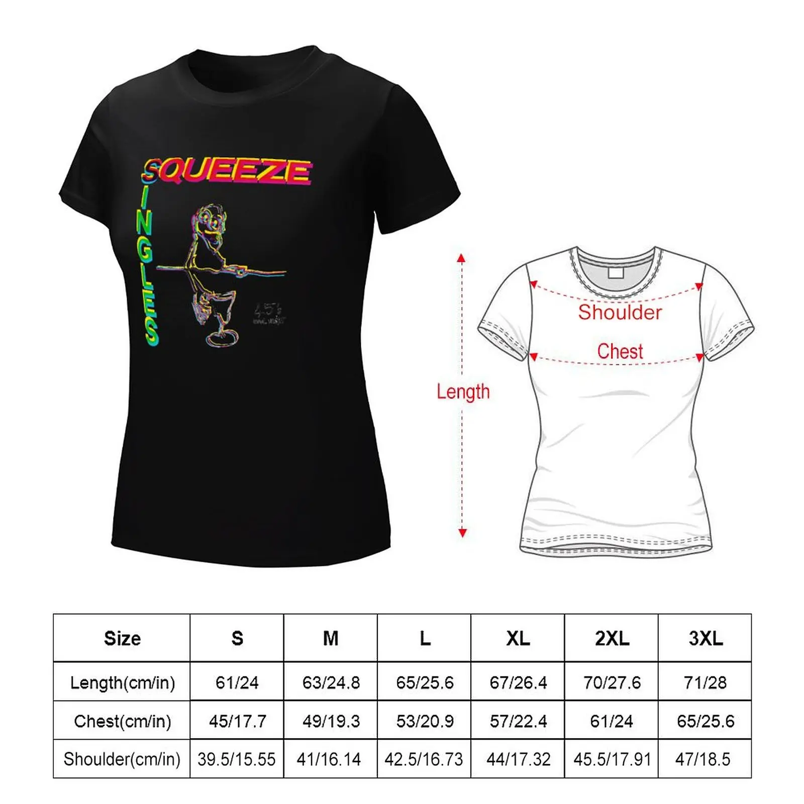 SQUEEZE BAND T-shirt Short sleeve tee summer tops tight shirts for Women