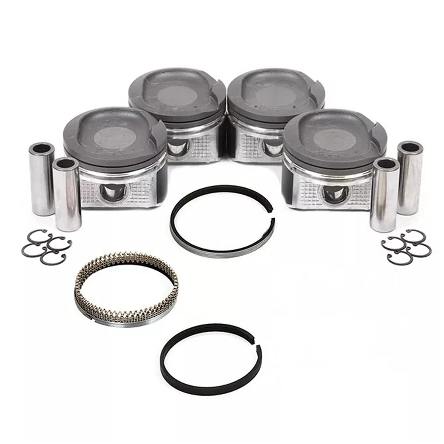 4pcs Engine Piston Set For 00-08 Celica GT Corolla MR2 Chevrolet 1.8L 1ZZFE Engines Components Pistons Rings Rods Part