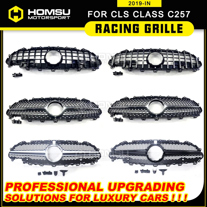 Year 2019+ CLS63 Style grill For CLS Class CLS300 CLS350 CLS450 CLS500 4 Matic W257 CLS63 Style Grille W257 C257 Grille