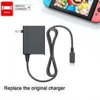 Cargador para Nintendo Switch adaptador de CA de 39W, cargador rápido de fuente de alimentación de 15V/2.6A con cable de 5 pies para Switch OLED/Lite compatible con modo de TV