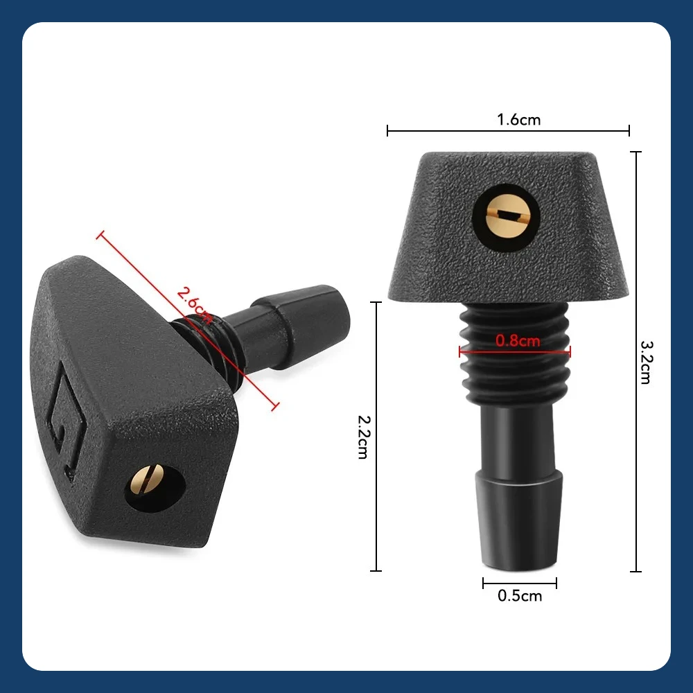 2 قطعة السيارات زجاج سيارة غسالة ممسحة فوهة رش الماء صالح لفورد فوكس 2 3 1 MK2 MK3 MK1 فيوجن فييستا رينجر مونديو Mk4