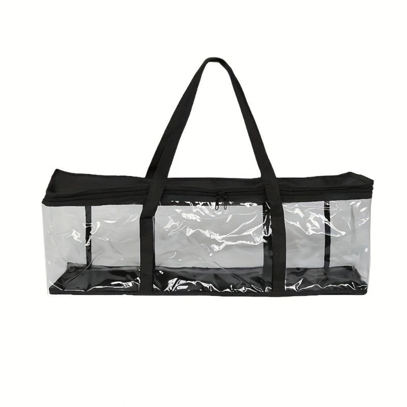 Versatile Waterproof Sturdy PVC Storage Bag with See Through Designs Accessory for Easy Item Location Daily Use