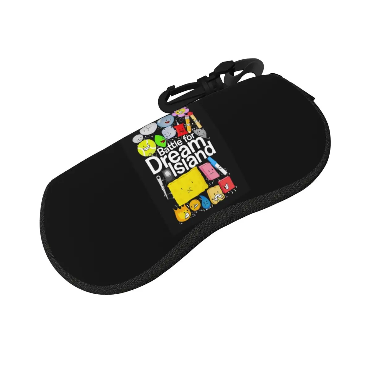 BFDI ポスターシェルメガネケースポータブルサングラスボックス女性男性ソフト眼鏡バッグポーチ