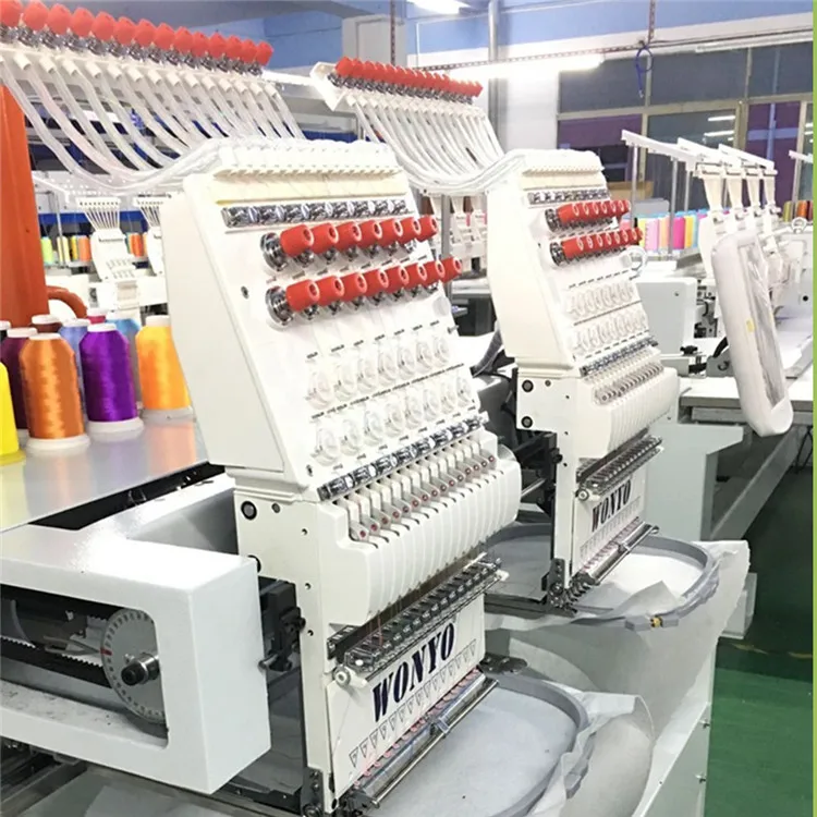 Auto Thread Break Detection Dahao Control System Computerized Embroidery Machine for Tshirt/shoes/flat