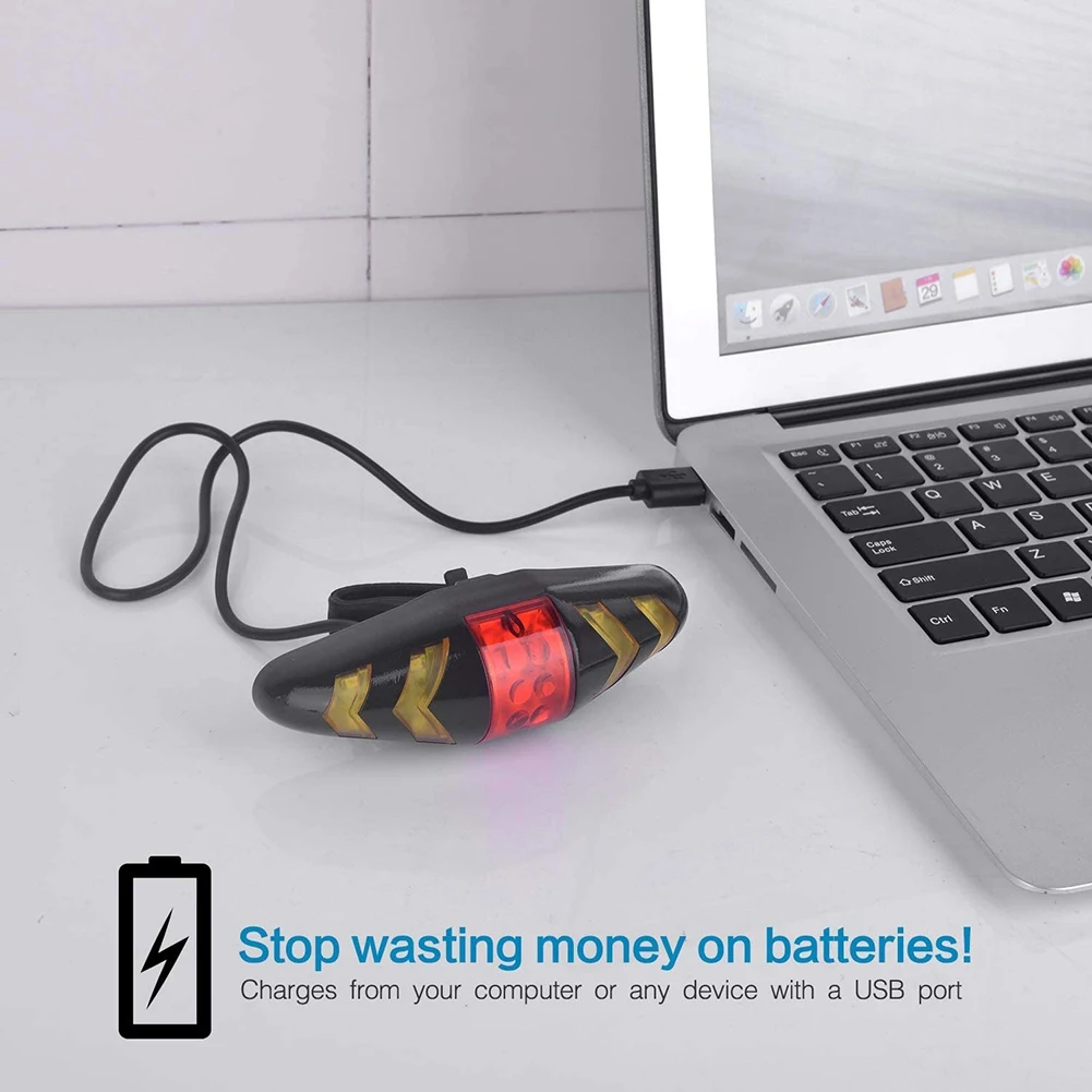 T72C Bike Tail Light with Turn Signals, USB Rechargeable Ultra Bright LED Safety Warning Bike Brake Rear Lights for Bike